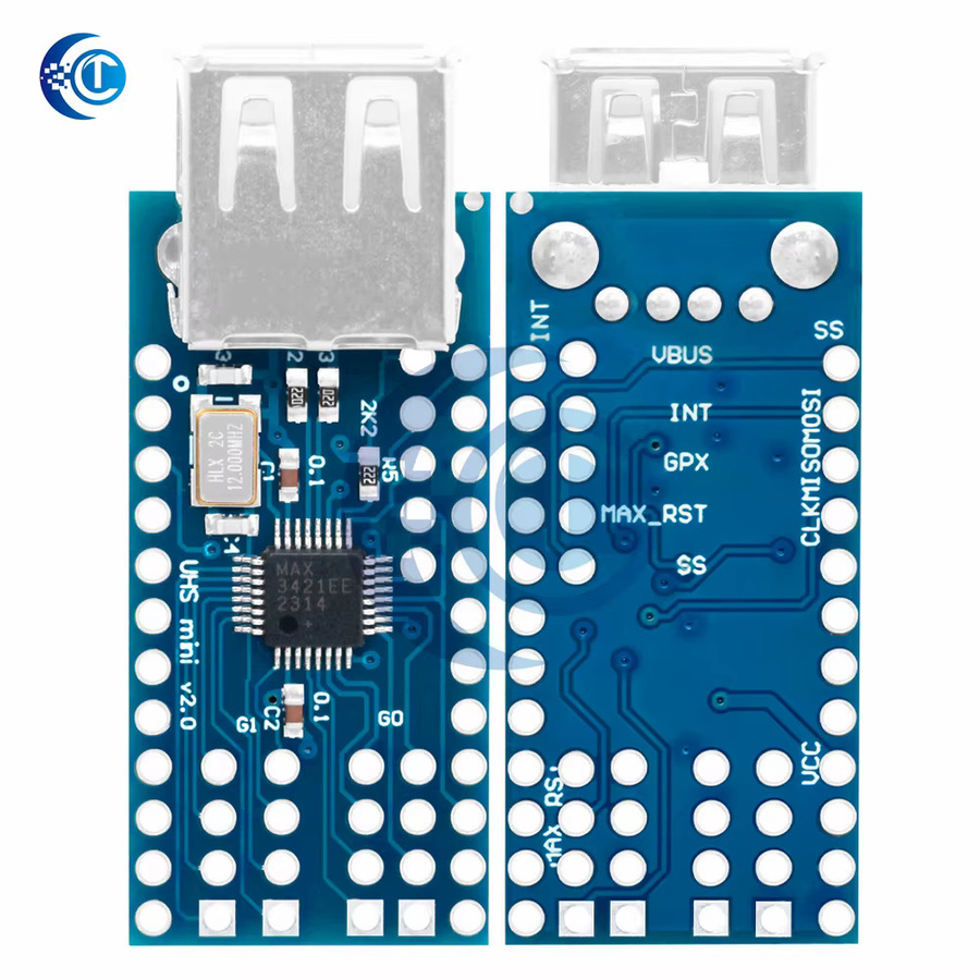 EGBO MAX3421E 2.0 ADK Mini-USB-Hostmodul in Blau mit Micro-USB für Google Android ADK und Arduino-Kompatibilität - Bild 3