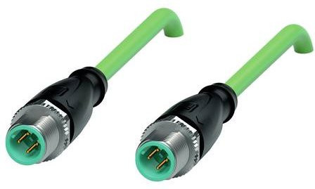 Pepperl+Fuchs 70135220 Sensor-Aktor-Steckverbinder konfektioniert, Cat5e Ethernet/LAN, Farbe: Grün, Länge: 1 m - Bild 1