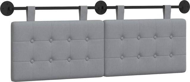 vidaXL Wandmontiertes Polsterpaneel in Hellgrau, B/H/T: 150 x 55 x 5 cm - Bild 1