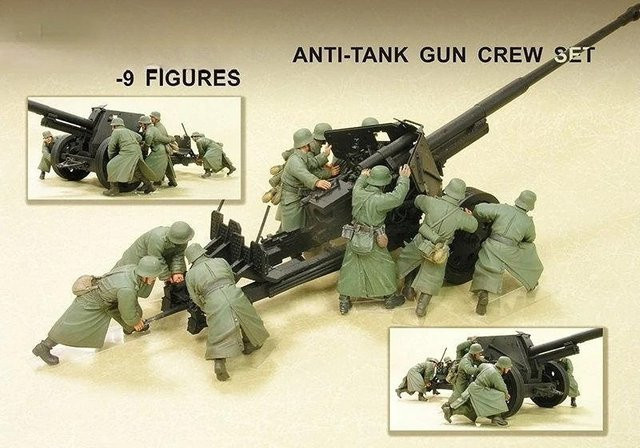 BAANFU Harz-Soldaten-Modellbausatz, Anti-Panzer-Waffengruppe, unmontiert, unbemalt - Bild 1