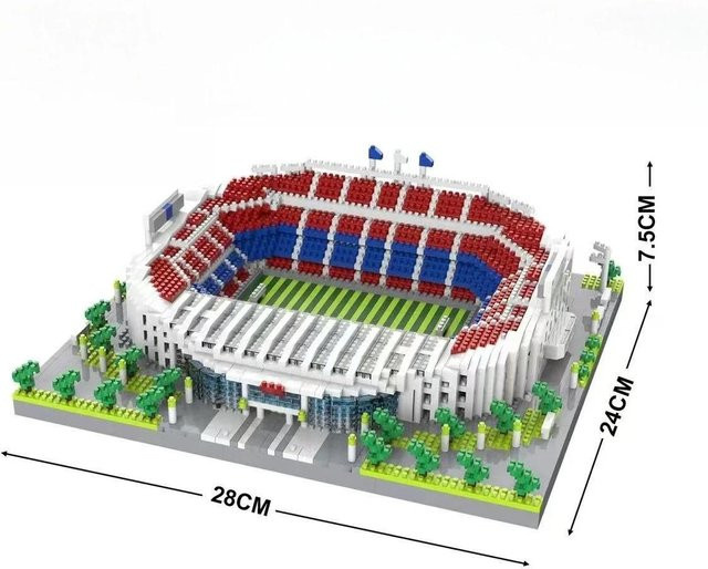 Fashnics Camp Nou Club Diamond Fußballfeld, Baustein Spielzeug, ab 14 Jahren - Bild 1