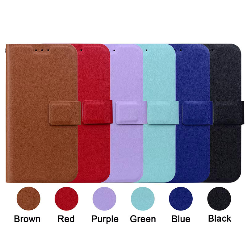 Magnetische Leder-Handyhülle Wallet Case für Motorola E20 E30 E40 E7I Power E6 Play E7 Plus E22i E13 E6i E6S in Schwarz - Bild 6