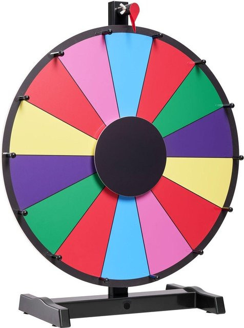 Buying Solutions MB Glücksrad Tisch-Glücksrad-Roulette mit Whiteboard und 2 Markern, Bunt / Mehrfarbig - Bild 1