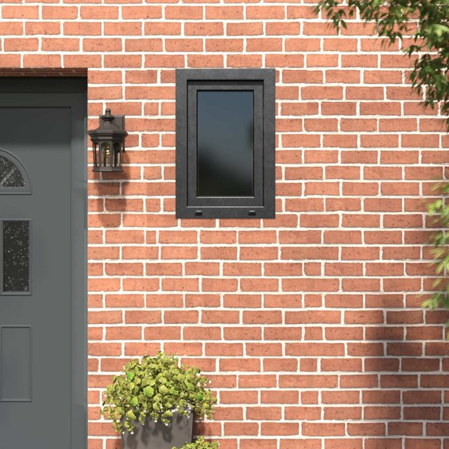 Kellerfenster RISOR von Yiwydaa aus PVC und Glas in Anthrazit, B/H: 60 x 100 cm - Bild 1