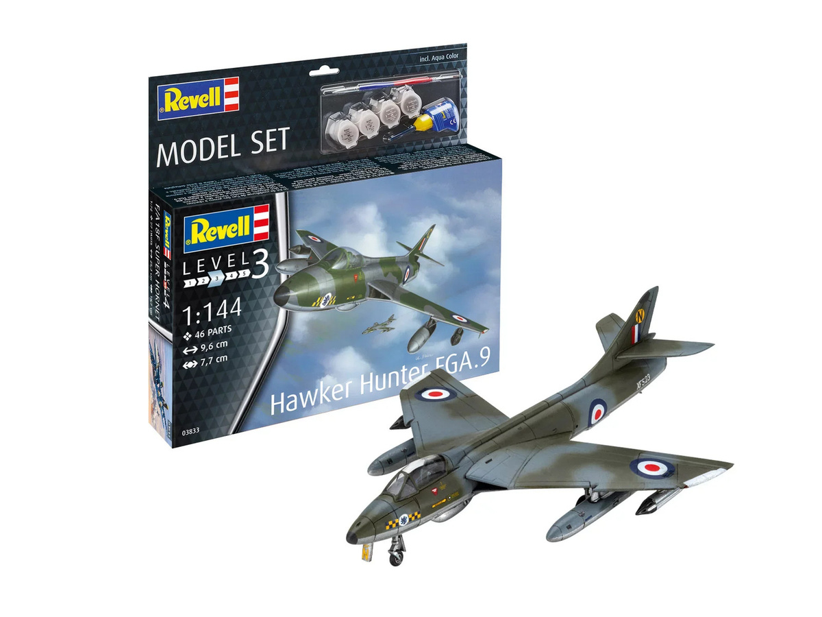 Revell Model Set Hawker Hunter FGA.9, Fahrzeuge, Kunststoff, Grau - Bild 2