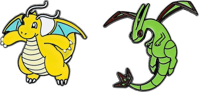 Bandai Brosche Rayquaza-Elf Emaille-Pin, Unisex - Bild 1