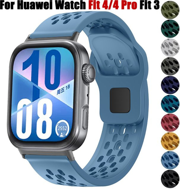 Sportarmband Silikon, Huawei Watch Fit 4 Pro, Fit3, Unisex - Bild 1