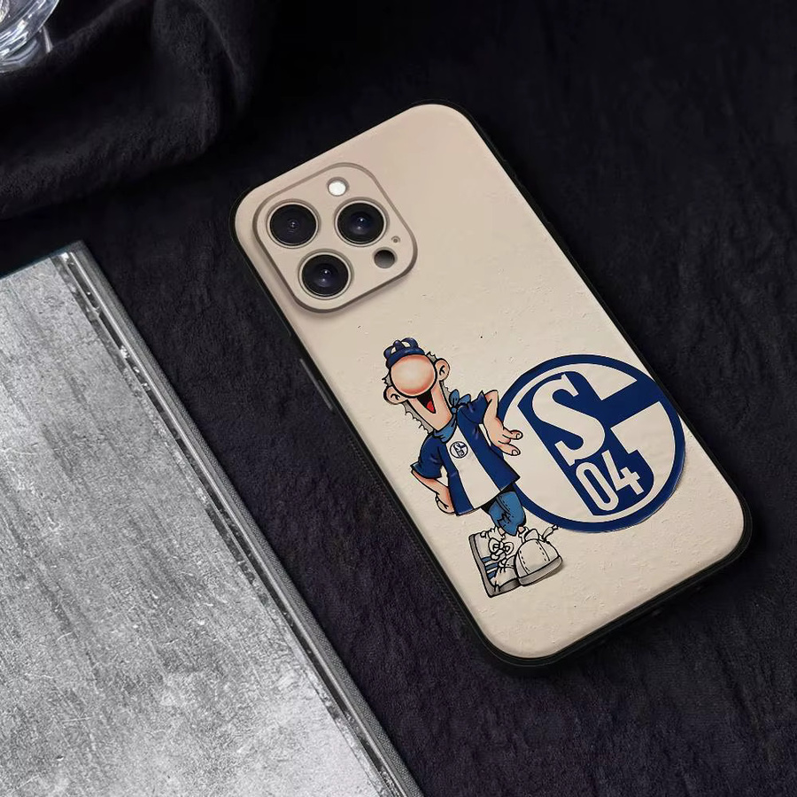 T-Schalke 04 Handyhülle für iPhone 17 16 15 14 13 12 11 Pro Max X XR XS in Schwarz - Bild 4
