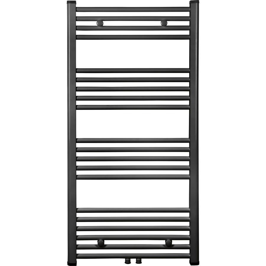 Wasserführender Badheizkörper Koblenz Schwarz Matt B: 60 cm, H: 120 cm - Bild 2