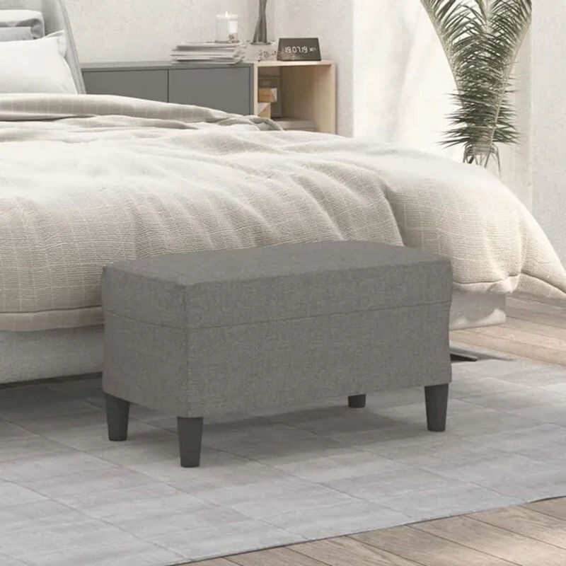 Sitzbank Vidaxl in Grau aus Stoff, Modernes Design, B/T/H: 70 x 35 x 41 cm - Bild 1