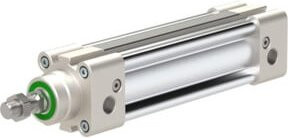 Riegler Normzylinder SAI doppeltwirkend, Kolben-Durchmesser 50 mm, Hub 250 mm, Anschluss G 1/4, Farbe: Silber - Bild 1