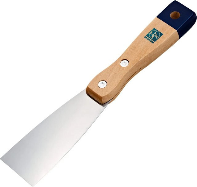 LUX-TOOLS Malerspachtel aus Stahl mit Holzgriff, Breite: 4 cm - Bild 1