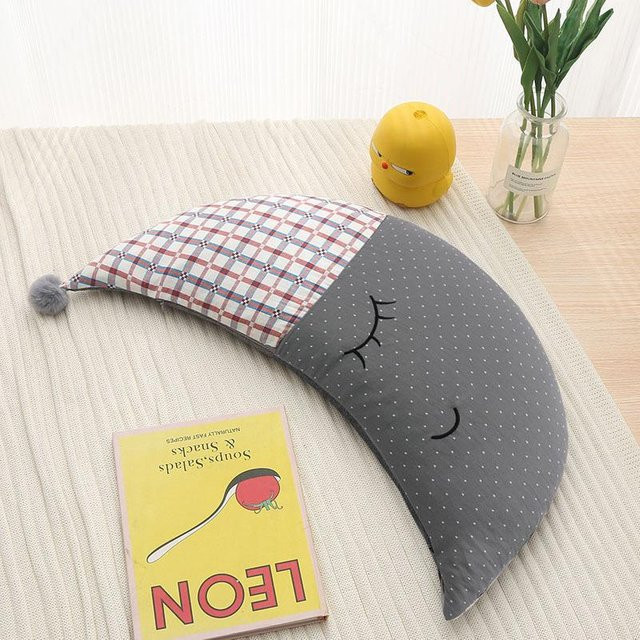 Yiran Furniture Babykissen in Garnmond-Form mit Buchweizenschalen-Füllung, B/L: 56 x 30 cm - Bild 1