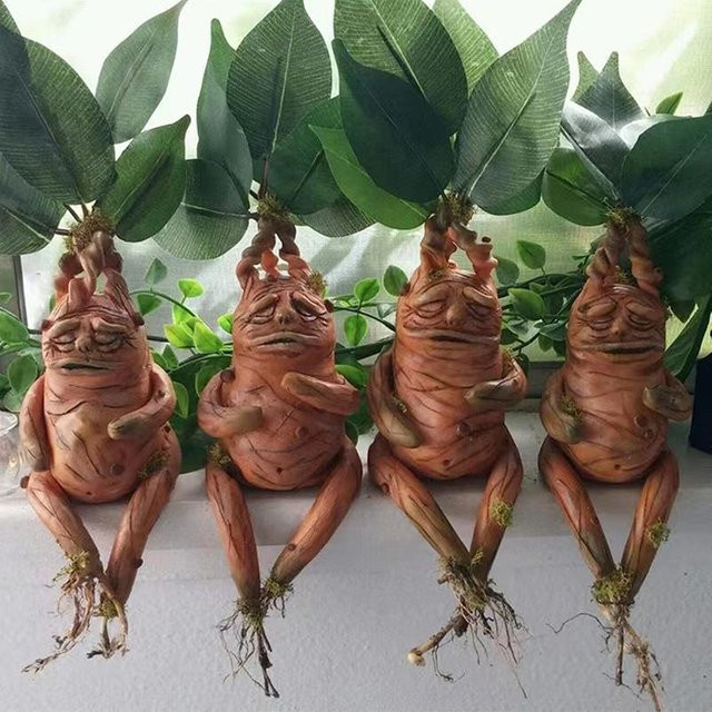 Bombinate Alraune Statue aus Harz als Gartenornament und Kunstfigur für Zuhause oder Büro - Bild 1