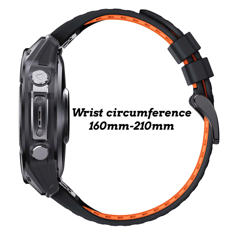 NUOTUO Uhrenarmband Silikon, Schwarz, Unisex - Bild 2