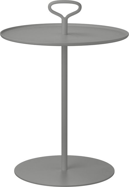 Blomus Beistelltisch PORTER Outdoor in Granite Gray aus pulverbeschichtetem Aluminium, H: 58 cm, B: 42 cm, T: 42 cm - Bild 1