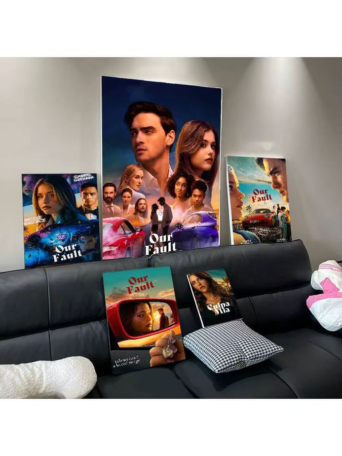 My Fault Culpa Mia Vintage Poster Whitepaper Druck Kunstwerk in Weiß ohne Rahmen - Bild 7
