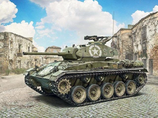 Italeri M24 Chaffee, Fahrzeuge, Grün - Bild 1