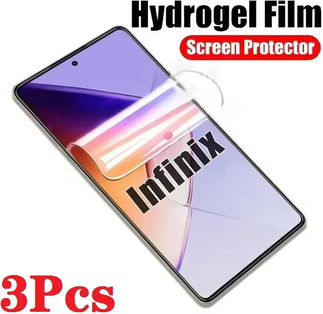 HD Weiche Hydrogel-Schutzfolie für Infinix Note Hot 70 60 50 40 30 30i VIP X Pro Plus, Transparent, Vollständige Abdeckung - Bild 1