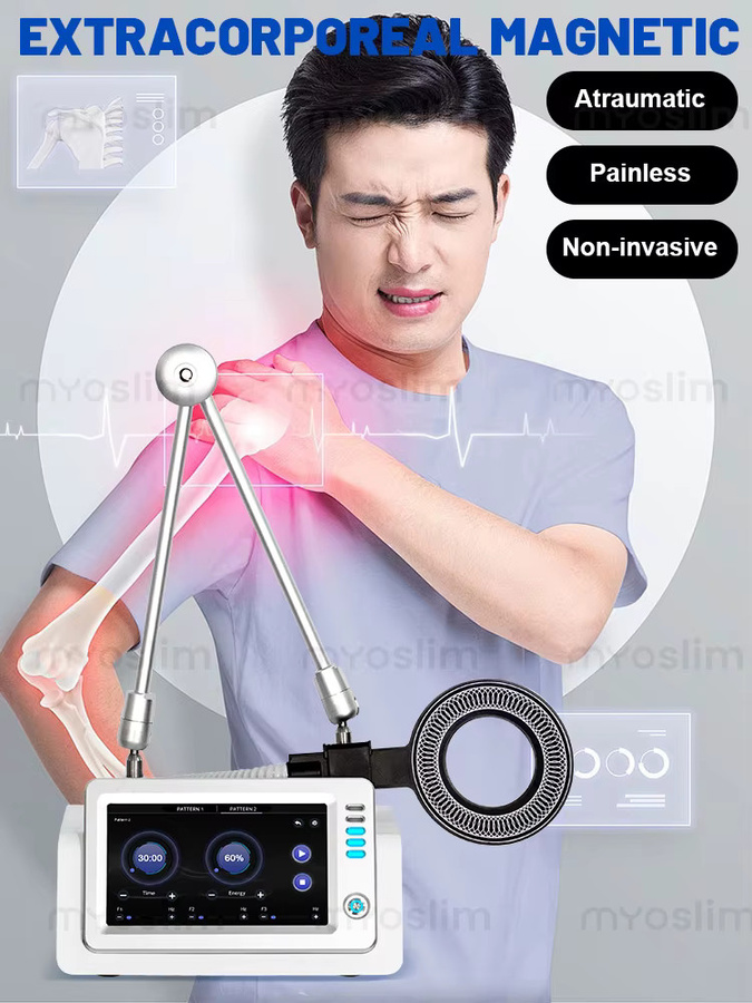 emszero Tragbare PEMF Magnettherapie Maschine zur Schmerzlinderung in Weiß - Bild 4