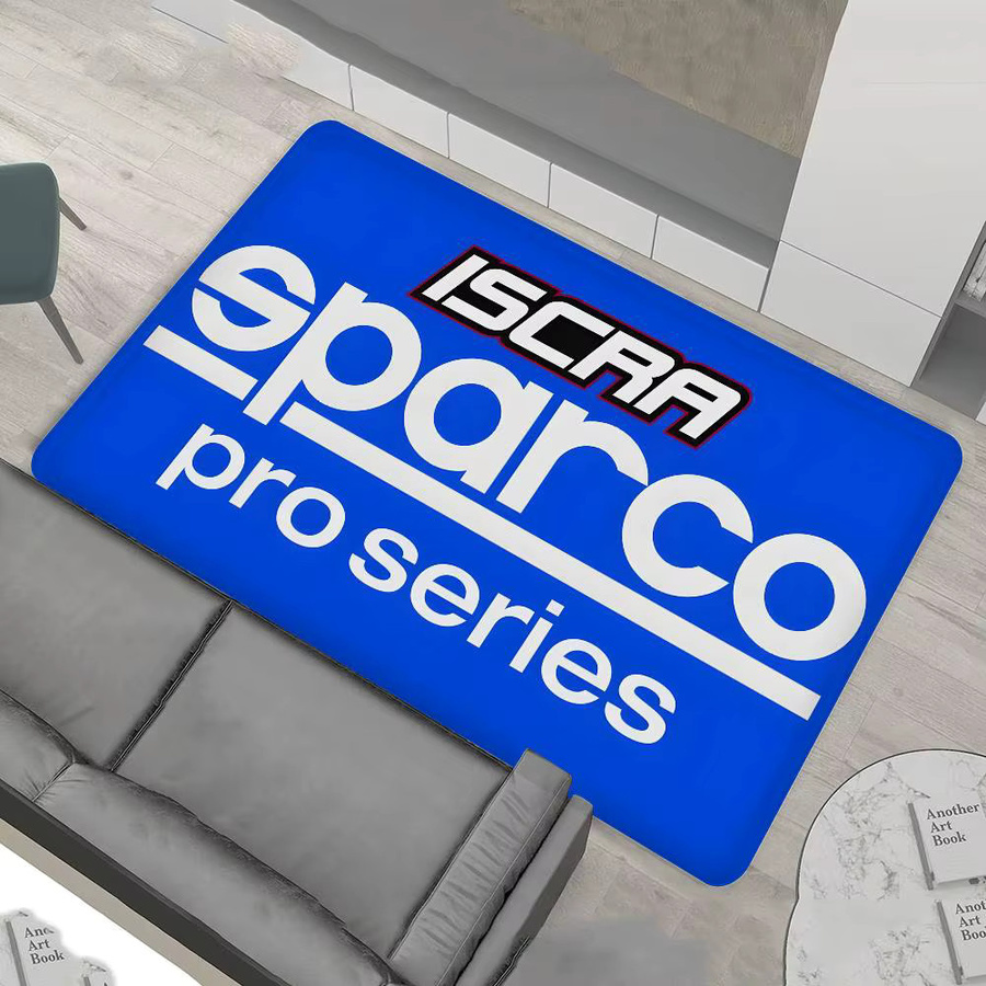 Rutschfeste Badezimmermatte von Potdemiel mit S-Sparco-Logo in Blau, B/T: 60 x 40 cm - Bild 3