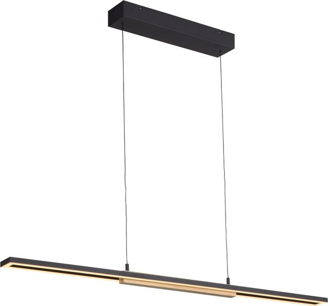 Pendelleuchte MONDO FAMERA in Schwarz und Braun mit LED, dimmbar und Fernbedienung - Bild 1
