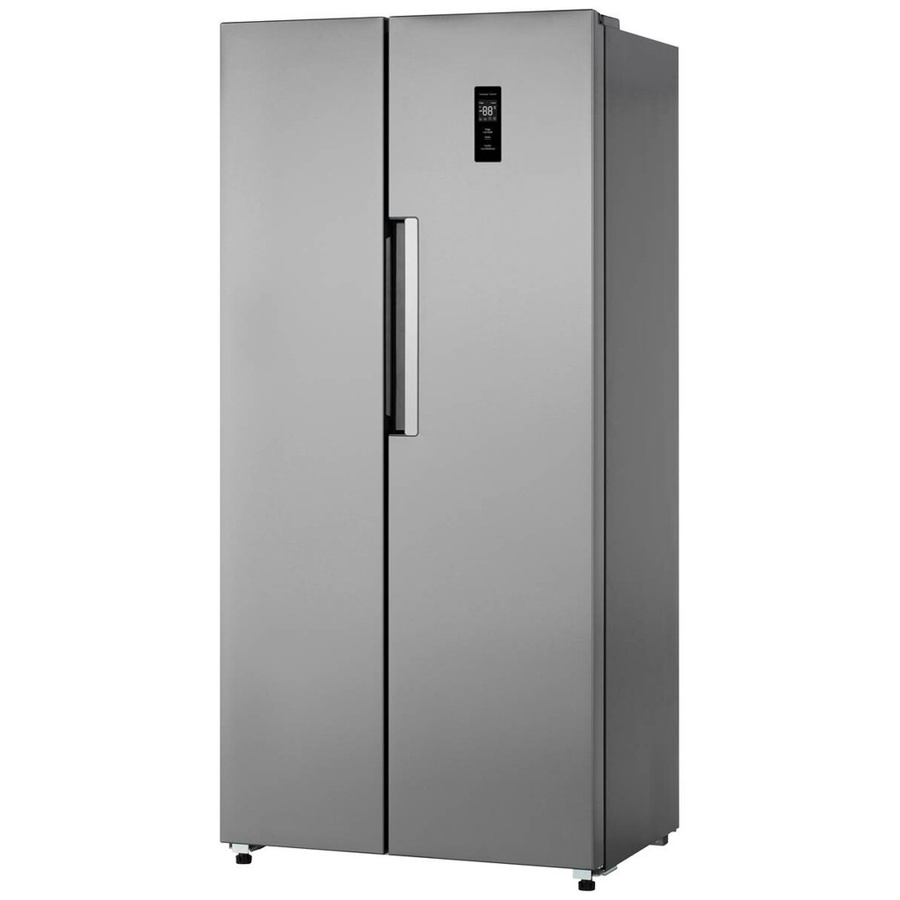 Pocoline Side-by-Side Kühlschrank SBS 179-444 ESID in Silber mit No-Frost und LED-Innenbeleuchtung, B/H/T: 83 x 179 x 61 cm - Bild 1