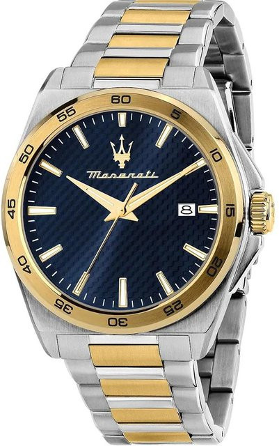 Maserati Armbanduhr Velocità, Quarz, Edelstahl, Blau, 41 mm, Herren - Bild 1
