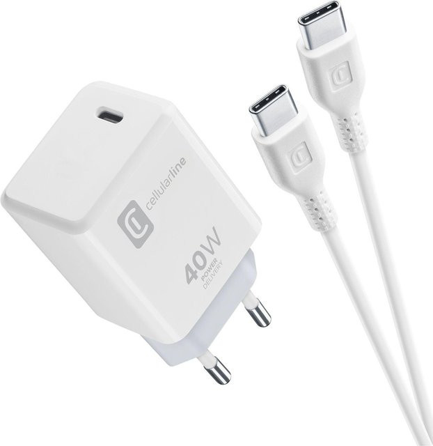 Apple USB-C Ladegerät Kit 40W PD mit USB-C Kabel in Weiß - Bild 1