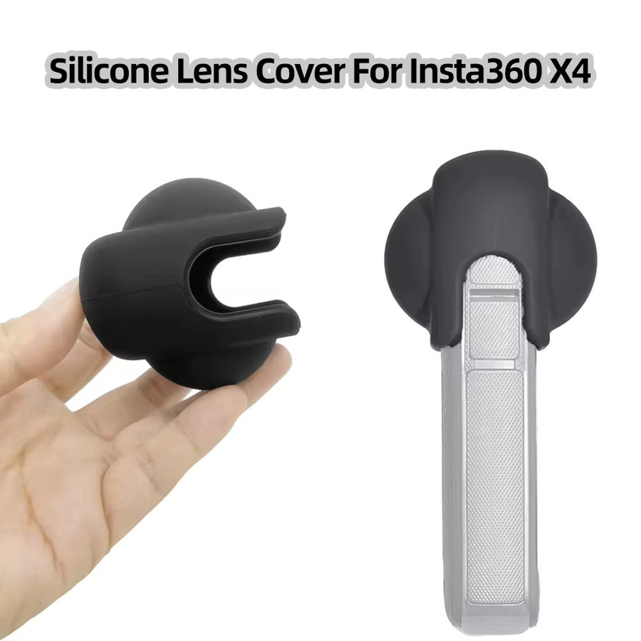 Insta360 X4 Zubehör 2-in-1 Silikonbasis und Objektivabdeckung in Schwarz - Bild 3