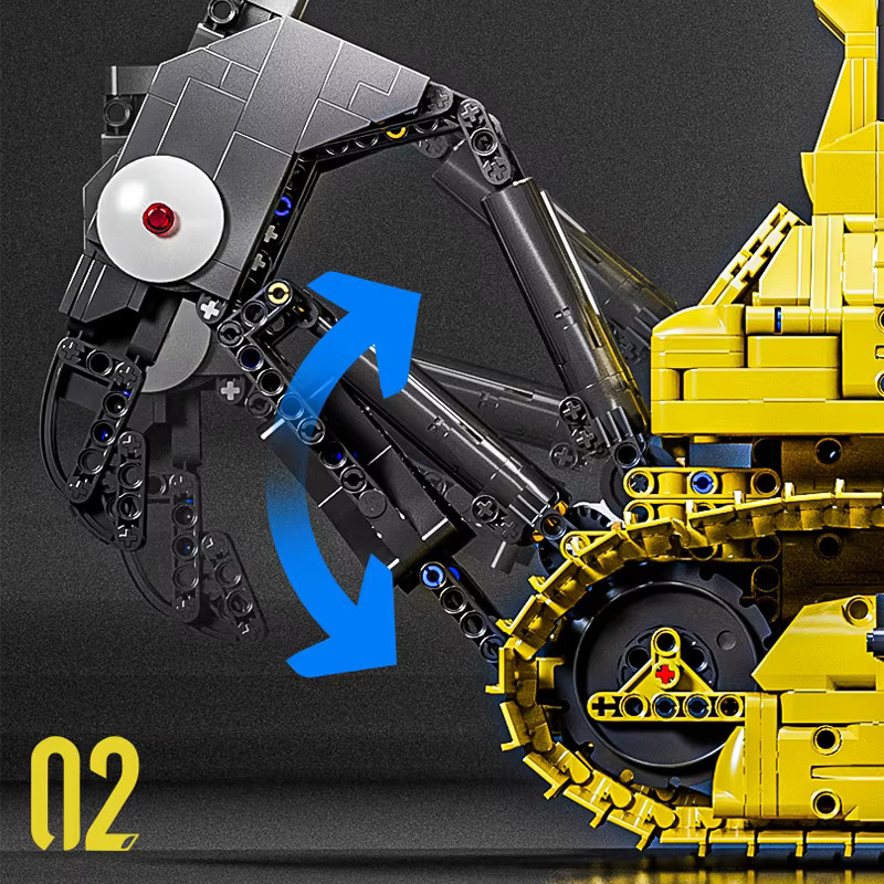 Mould King 17049 Technischer Auto-Baustein PR766 Bulldozer, ferngesteuert, ab 14 Jahren - Bild 4