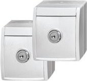 ABB Schutzkontakt-Steckdose IP44 Aufputz in Weiß (RAL 9010) - Bild 1