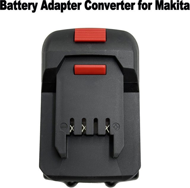 Elektrischer Akku-Adapter Konverter für Makita und Lidl Parkside Li-Ion Batterien in Schwarz - Bild 1