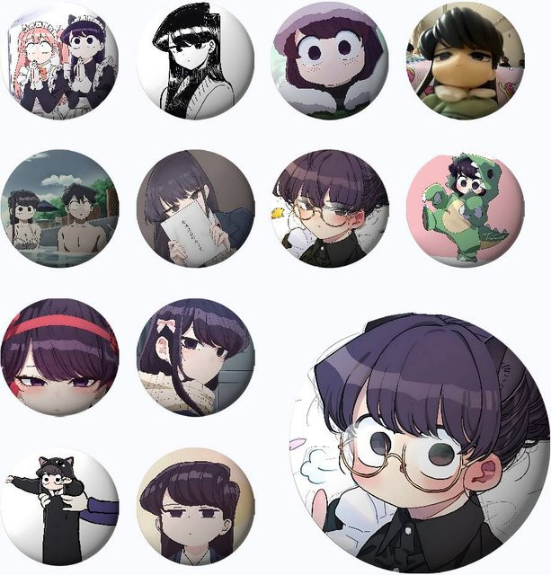 Anstecknadeln K-Komi-san, Metall, Unisex - Bild 1