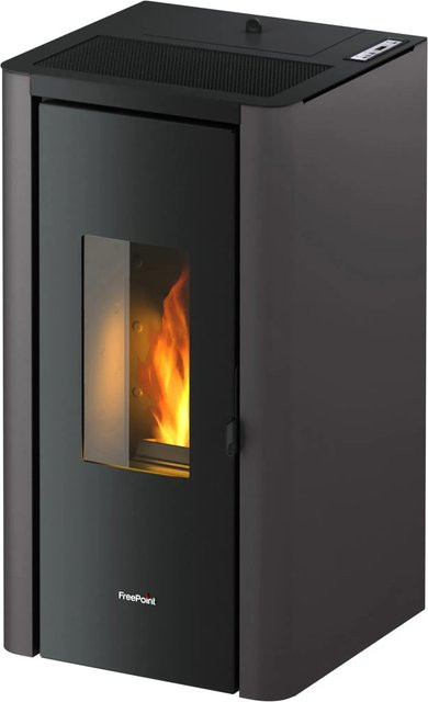 Freepoint Pelletofen Indi Stahl in Anthrazit mit 7 kW Leistung - Bild 1