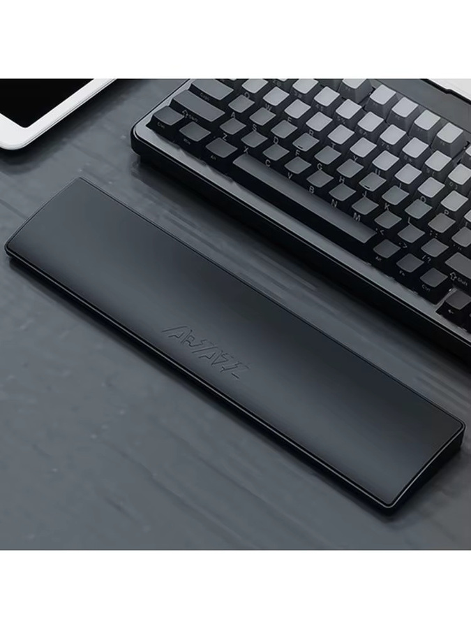 ALLOYSEED Ergonomische Gaming-Tastatur mit Handgelenkauflage aus weichem Memory-Schaum, Schwarz - Bild 4