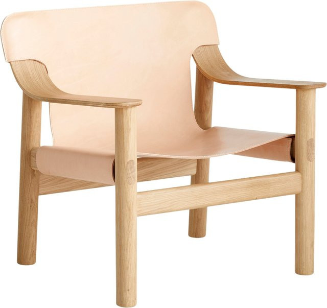 HAY Bernard Sessel in Beige mit Massivholzgestell und Canvas-Bezug im skandinavischen Design - Bild 1