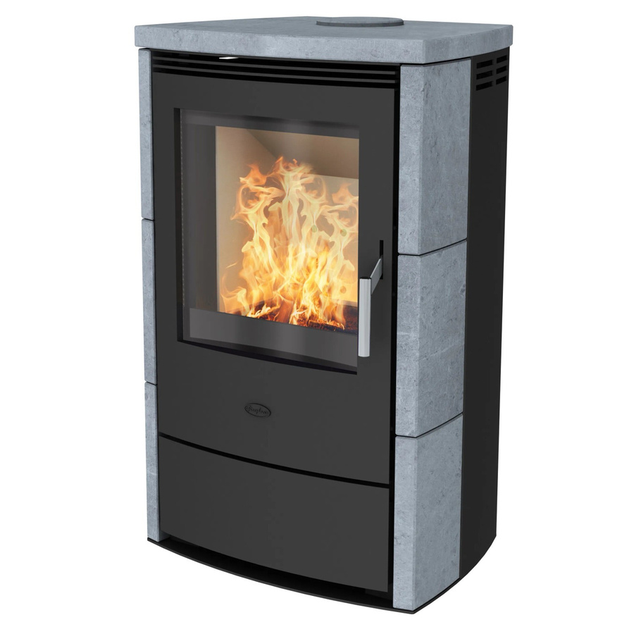 Fireplace Kaminofen Meltemi Speckstein Schwarz 8,4 kW mit Automatik und Dauerbrand-Funktion - Bild 2