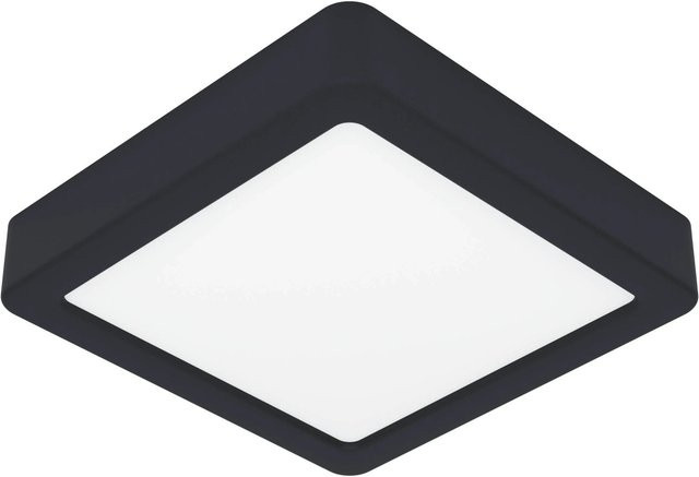Eglo LED-Deckenleuchte Fueva 5 Schwarz Modern Quadratisch B/T/H: 16 x 16 x 1 cm - Bild 1