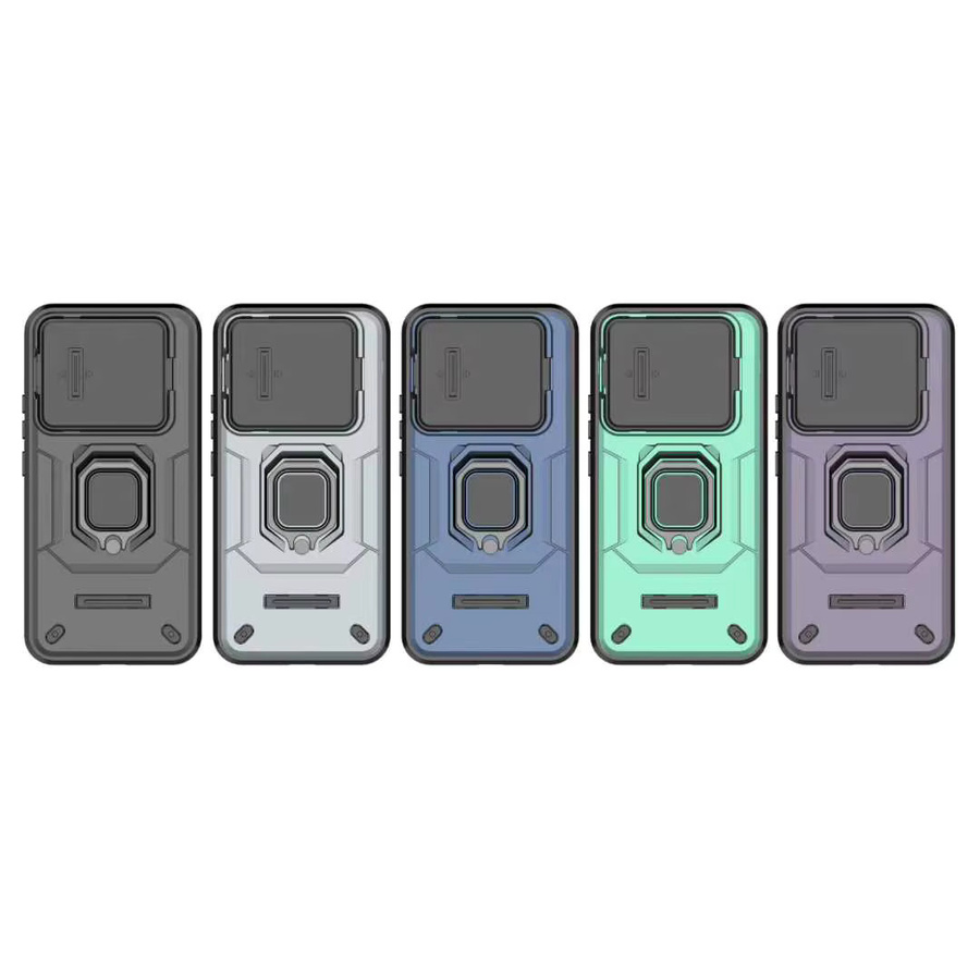 Duty Armor Slide Lens Protect Ring Stand Cover Handyhülle für Xiaomi 15T Pro 14T Pro POCO C85 C75 F7 Ultra Pro X7 M7 5G in Purple - Bild 3