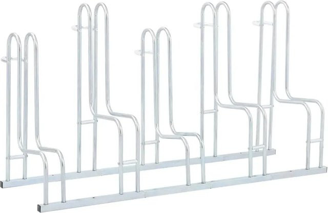 vidaXL Fahrradständer für 5 Fahrräder, freistehend, aus verzinktem Stahl - Bild 1