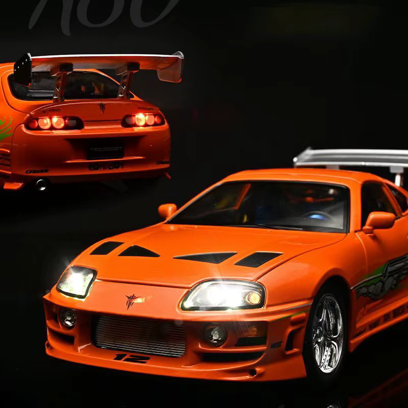 MAKEDA 1995 Supra A80 MK4 Sportwagen-Modell, 1:24, Metall, mit Sound und Licht, ab 18 Jahren - Bild 1