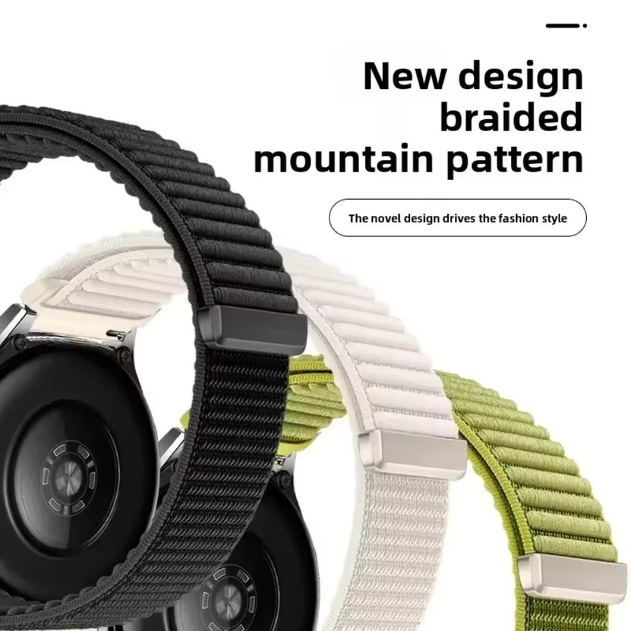 DAINU Uhrenarmband Nylon, Grün, TicWatch Pro 5 - Bild 4