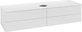 V&B Waschtischunterschrank Antao ohne Frontstruktur in Weiß lackiert, B/T: 160 x 50 cm - Bild 1