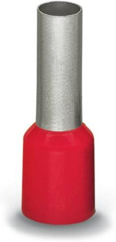 WAGO 216-209 Aderendhülsen 10 mm² teilisoliert in Rot, 100 Stück - Bild 1