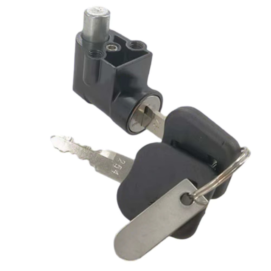 SPORTARC Elektrisches Fahrrad-Batterie-Stromschloss Power-Lock mit Schlüssel für Hailong 1 Batteriegehäuse, Schwarz - Bild 3