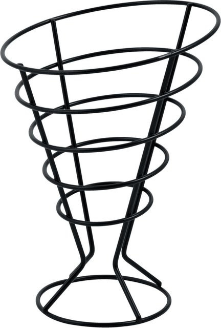 VEGA Pommeskörbchen Namu, rund, schwarz, Durchmesser: 12 cm, Höhe: 16,5 cm - Bild 1
