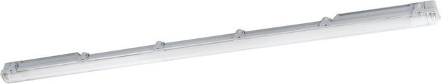 Eglo LED-Feuchtraumleuchte Basic 1-flammig in Grau mit transparentem ABS-Kunststoff, IP65, 126 cm - Bild 1