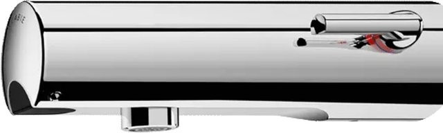 Delabie TEMPOMATIC MIX 4 elektronische Sensor-Mischbatterie für Waschbecken, Chrom, Wandmontage, Breite: 19 cm, Höhe: 8 cm, Tiefe: 8 cm - Bild 1