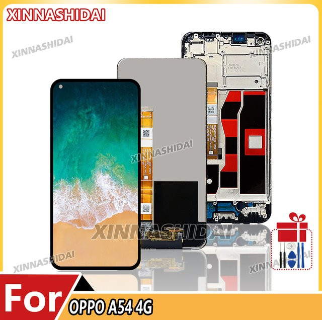 Oppo A54 4G CPH2239 LCD-Display-Baugruppe mit Touchscreen und Rahmen in Schwarz AAA+ Qualität - Bild 1